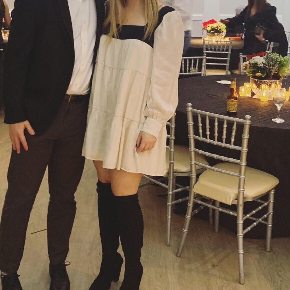 Black and White American Threads Dress